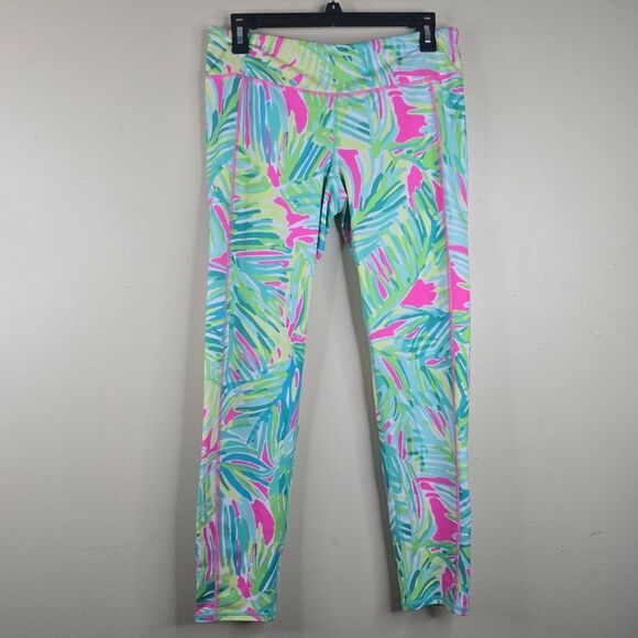Colorful Tropical Print Leggings - Picture 1 of 10
